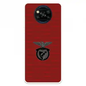 Funda Para Xiaomi Poco X3 Del Escudo Fondo Granate - Licencia Oficial Benfica