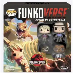 Funko Funkoverse 100 Jurassic Park Edition Ray Arnold, Ellie Sattler, Alan Grant y Velociraptor