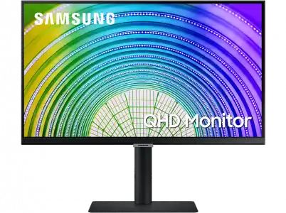 Monitor - Samsung LS24A600UCUXEN, 24" WQHD, 5 ms, 75 Hz, AMD FreeSync™, Mega Contrast, HDR10, Negro