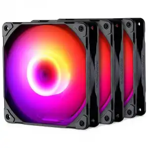 Phanteks M25-120 Kit 3 Ventiladores Suplementarios DRGB 120mm Negros