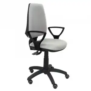 Piqueras y Crespo Elche S Bali Silla de Oficina Brazos Fijos Ruedas Parquet Gris Claro
