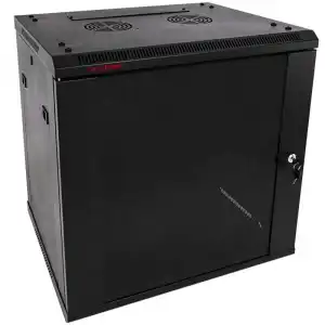 RackMatic SOHORack ASW-DIY Armario Rack Mural 19" 12U 600x450x642mm Negro