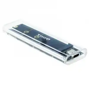 TooQ Caja Externa RGB para SSD M.2 NGFF/NVMe Transparente