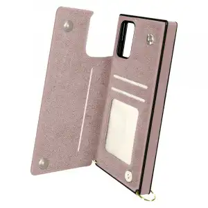 Avizar Funda Tarjetera con Correa Champán para Samsung Galaxy S20 Plus