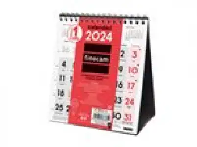 Calendario de mesa 2024 Finocam XS-14x15 Neutro Números Grandes catalán