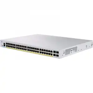 Cisco CBS350-48FP-4G-EU Switch de Red 48 Puertos GE PoE Completa Plata