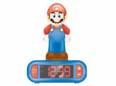 Despertador Digital Super Mario Con Lámpara 3d Y Radio.