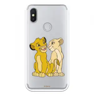 Funda Oficial Disney Simba Y Nala Transparente Para Xiaomi Redmi S2 - El Rey León