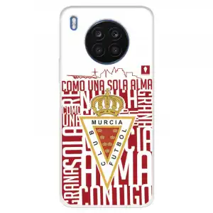 Funda Para Huawei Honor 50 Lite Del Real Murcia Escudo Fondo Blanco - Licencia Oficial Real Murcia