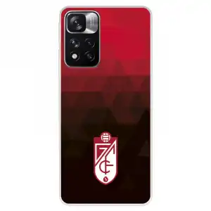 Funda Para Xiaomi Redmi Note 11 Del Granada Cf Escudo - Fondo Rojo Y Negro - Licencia Oficial Granada Cf