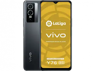 Móvil - vivo Y76 5G, Midnight Space, 256 GB, 8GB RAM, 6.58 " FHD+, Mediatek Dimensity 700, 4100 mAh, Android 11