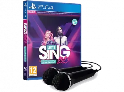 PS4 Let's Sing 2023 (Incluye canciones españolas) + 2 Micros