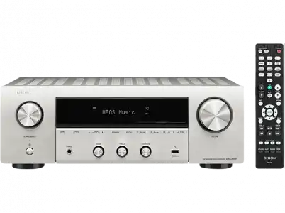 Receptor AV - Denon DRA-800H, WLAN, AirPlay 2, Bluetooth, 2 Canales, MP3, WAV, FLAC, ALAC y DSD, Plata