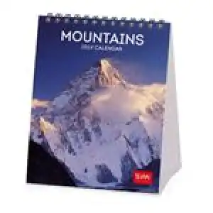 Calendario fotográfico de mesa 2024 Legami 12x14,5 mes visto Mountains multilingüe