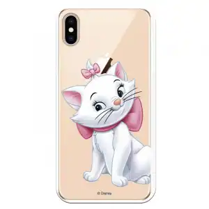 Funda Oficial Disney Marie Silueta Transparente Para Iphone Xs Max - Los Aristogatos