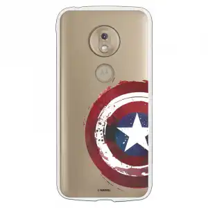 Funda Oficial Escudo Capitan America Para Motorola Moto G7 Play
