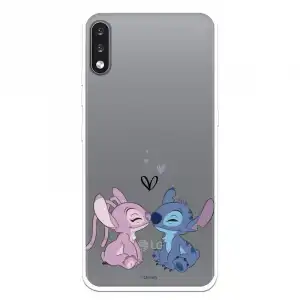 Funda Para Lg K22 Oficial De Disney Angel & Stitch Beso - Lilo & Stitch