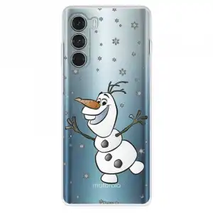 Funda Para Motorola Moto G200 5g Oficial De Disney Olaf Transparente - Frozen