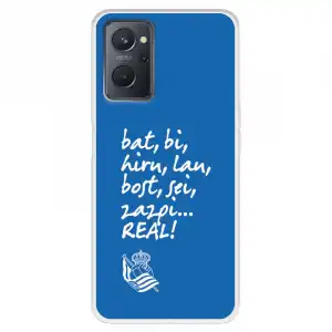 Funda Para Oppo A76 Del Real Sociedad De Fútbol Real Grito Aficion - Licencia Oficial Real Sociedad De Fútbol
