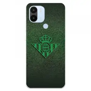 Funda Para Xiaomi Redmi A1 Del Real Betis Balompié Escudo Verde Fondo Trama - Licencia Oficial Real Betis Balompié