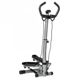 Homcom Máquina de Step Plateada/Negra
