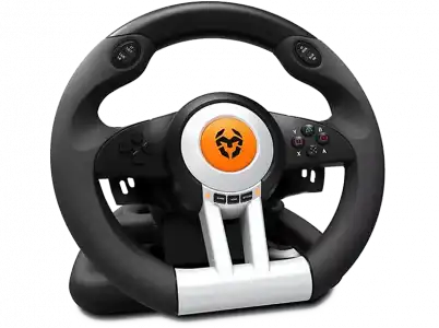 Volante - Krom K-Wheel, Juego de volante y pedales, PC/PS3/PS4/Xbox One
