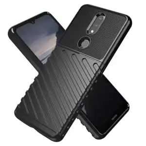 Avizar Funda Antigolpes Antideslizante Delgada Ligera Negra para Nokia 2.4