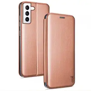 Cool Funda Flip Cover Elegance Oro Rosa para Samsung Galaxy S21 Plus