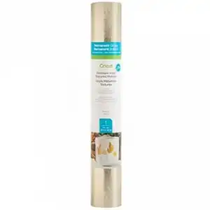 Cricut Textured Vinilo Adhesivo Permanente 30.5 x 122 cm Platino
