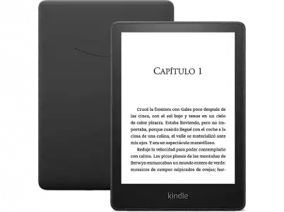 eBook - Amazon Kindle Paperwhite 2021, 6.8", 300 ppp, 16 GB, Wi-Fi, Con publicidad, Impermeable, Negro