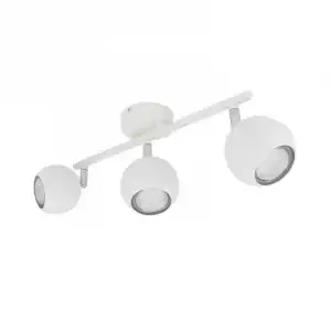 Efectoled Lámpara De Techo De Metal Orientable Ates 3 Focos Blanco