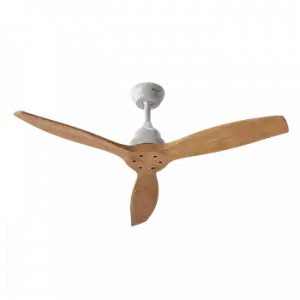 Evvo Ventilador De Techo Con Mando V517 Wood, Silencioso, Ø132cm, Acabado Madera, 3 Aspas, 3 Velocidades, 67w, Temporizador