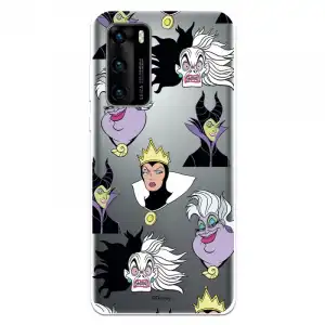 Funda Para Huawei P40 Oficial De Disney Villanas Patrón - Villanas Disney