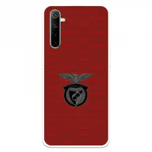 Funda Para Realme 6 Del Escudo Fondo Granate - Licencia Oficial Benfica