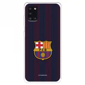 Funda Para Samsung Galaxy A31 Del Barcelona Rayas Blaugrana - Licencia Oficial Fc Barcelona