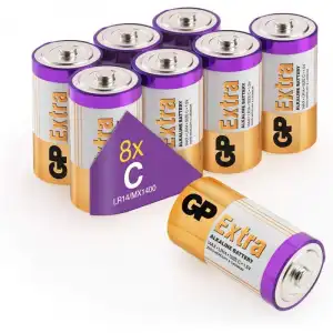 GP Xtra LR14 C Pila Alcalina 1.5V Alto Rendimiento 8 Unidades