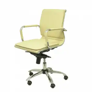 Piqueras y Crespo Yeste Sillón Confidente Giratorio Similpiel Crema