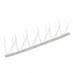 vidaXL Set de 6 hileras pinchos contra pájaros y palomas 5 filas 3m