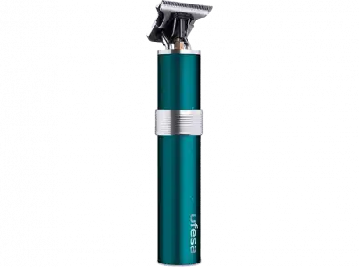 Cortapelos - Ufesa Perfect Fade, 180 min, Cuchilla en forma de T 40mm, Plantilla para pelo y barba 8 1, Verde