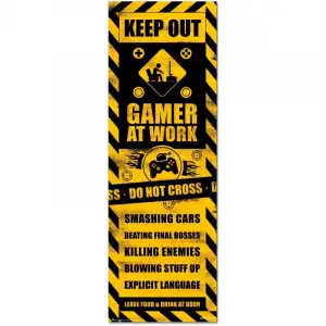 Erik Póster Puerta Gameration Gaming Caution 158x53 cm