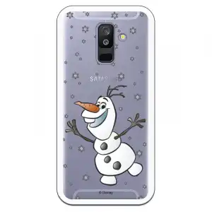 Funda Para Samsung Galaxy A6 Plus 2018 Oficial De Disney Olaf Transparente - Frozen