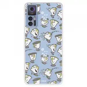Funda Para Tcl 30 5g Oficial De Disney Chip Potts Siluetas - La Bella Y La Bestia