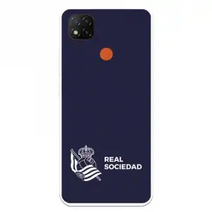 Funda Para Xiaomi Redmi 9c Del Real Sociedad De Fútbol Real Fondo Azul Oscuro - Licencia Oficial Real Sociedad De Fútbo