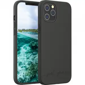 Just Green Funda Biodegradable Negra para iPhone 12 Pro Max