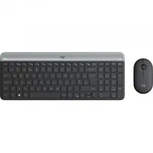 Logitech MK470 Combo Teclado Inalámbrico Grafito Layout QWERTY Italiano + Ratón Inalámbrico
