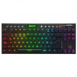 Redragon K621 Horus TKL Teclado Mecánico Inalámbrico Gaming RGB Switch Azul Layout LAT