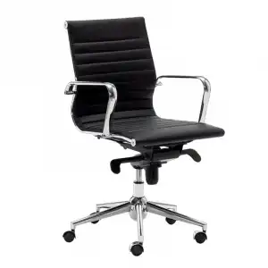 Sillón De Dirección Londres Respaldo Bajo Negro