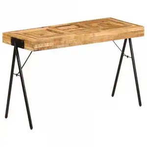 VidaXL Mesa de Escritorio de Madera Maciza de Mango 118x50x75cm