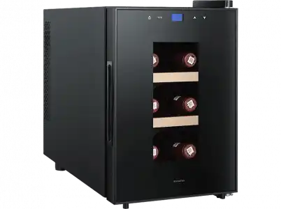 Vinoteca - Infiniton WCL-6B, Auto defrost, 6 botellas, 2 estantes, LED, 20 L, Negro