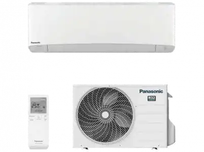 Aire acondicionado - Panasonic KIT-TZ25-ZKE, Split 1x1, 2150 fg/h, WiFi, Inverter, Bomba de calor, Blanco